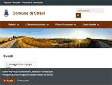 Tablet Screenshot of comune.strevi.al.it
